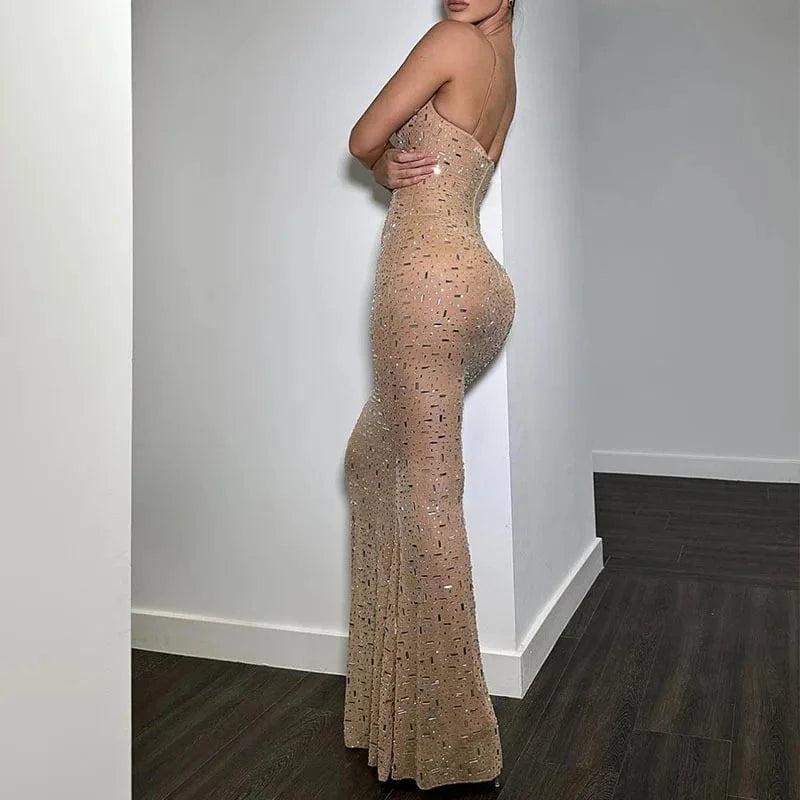 Top Quality Romantic Women Party Evening Dresses 2024 Elegant Luxury Applique Rhinestone Dress