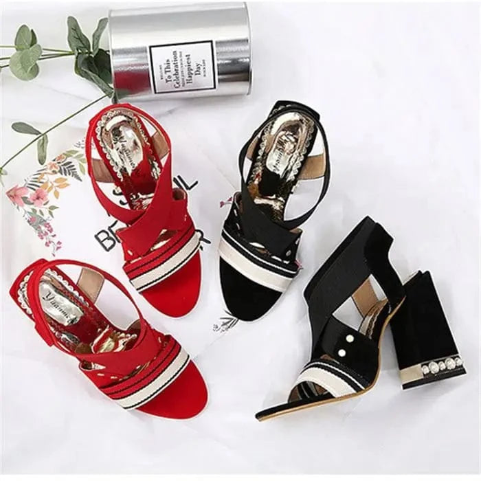 TOP quality women popular shoes block heels new arrival woman other shoes ladies high heel sandals