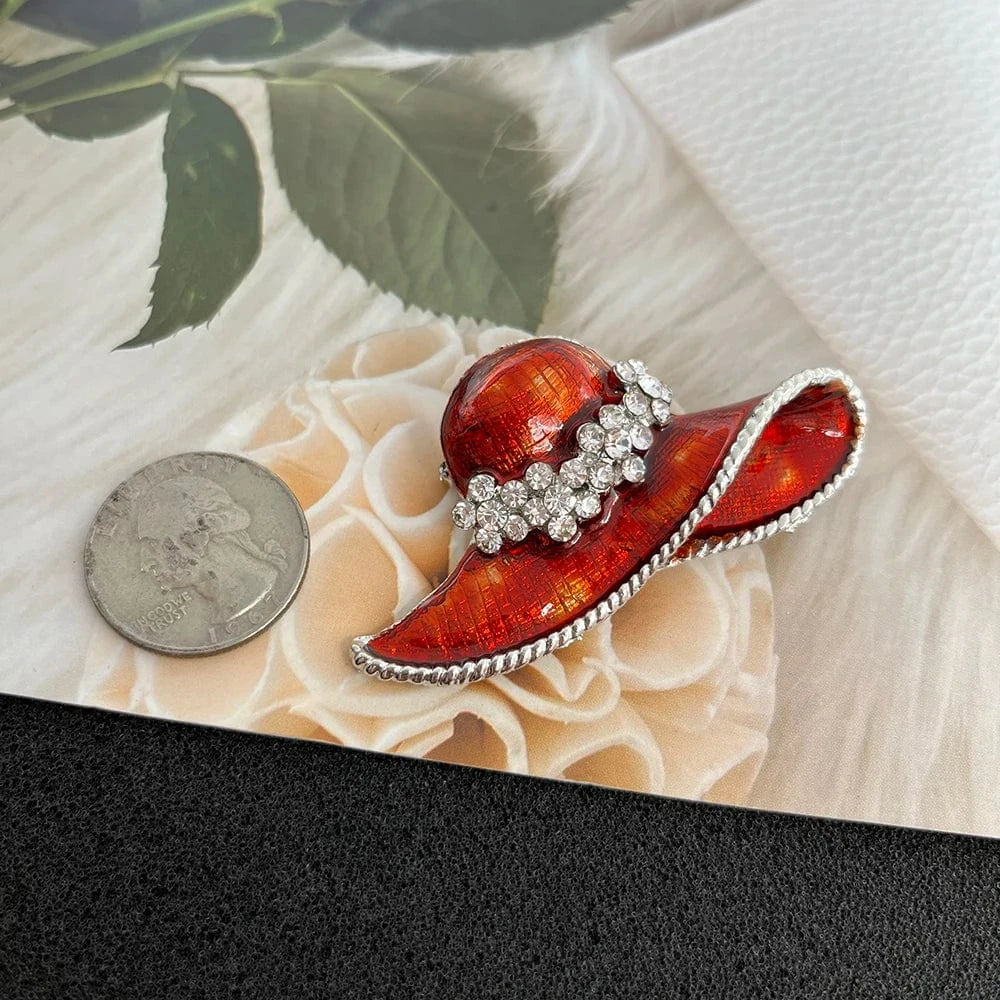 Topvesko Greek Sorority Multiple Series Inlay Rhinestone Hat Brooch Pin Women Fashion Jewelry