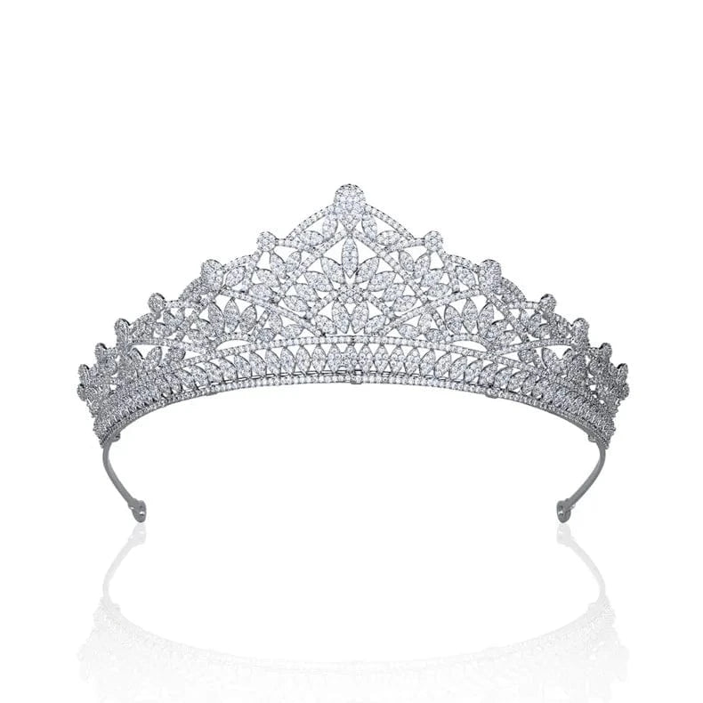 TR30001 hot selling women statement jewelry cubic zircon tiara bridal accessories crown