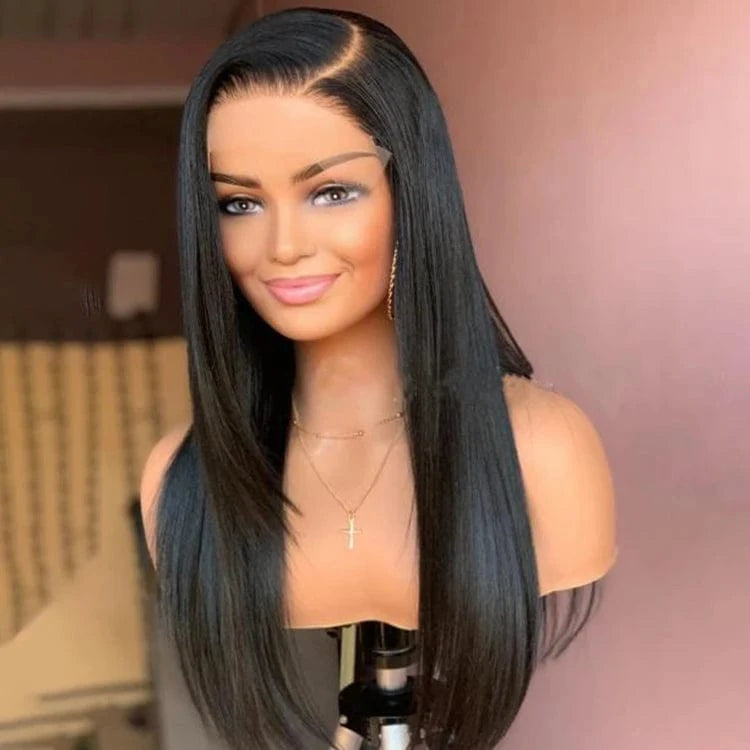 Transparent 13X6 Frontal Lace Wig 100% Raw Virgin Human Hair Straight Lace Front Wig