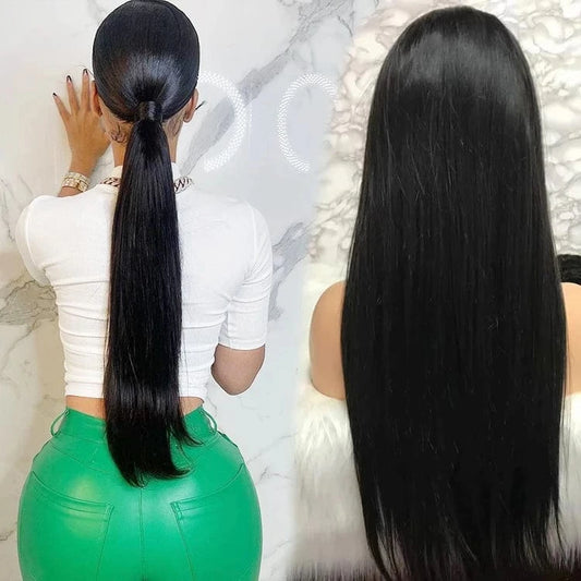 Transparent 13X6 Frontal Lace Wig 100% Raw Virgin Human Hair Straight Lace Front Wig