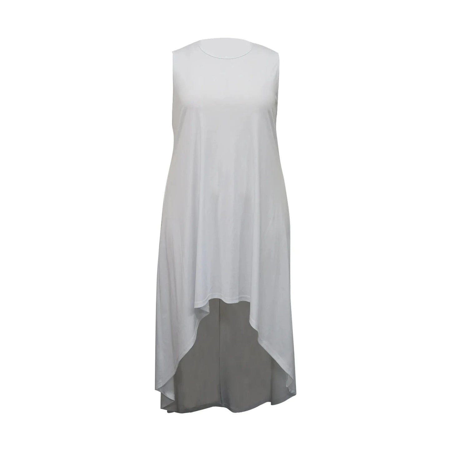 trending products 2024 new arrivals Fashionable plus size sleeveless sexy round neck comfortable casual dress