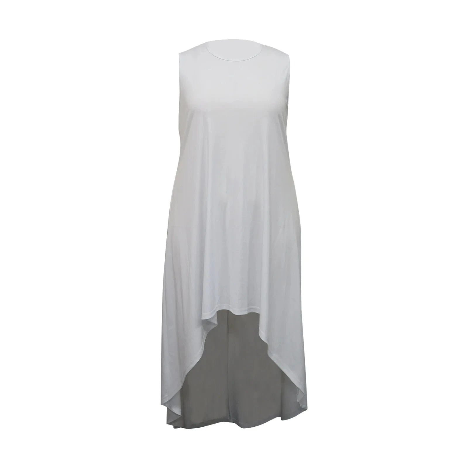 trending products 2024 new arrivals Fashionable plus size sleeveless sexy round neck comfortable casual dress