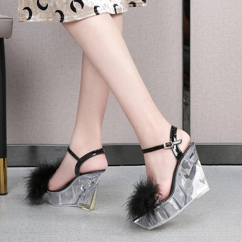 trending products new arrivals woman sandals transparent high quality shoes platform heels shoes for women new styles