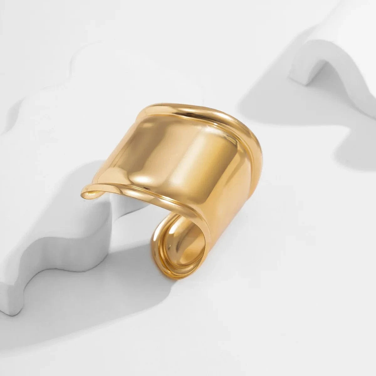 Trendy / 01 Gold 1117 New Fashion Irregular Shaped Bracelet Personalized And Exaggerated Open Bangle Bracelet Punk Nightclub Trend Alloy Bracelet