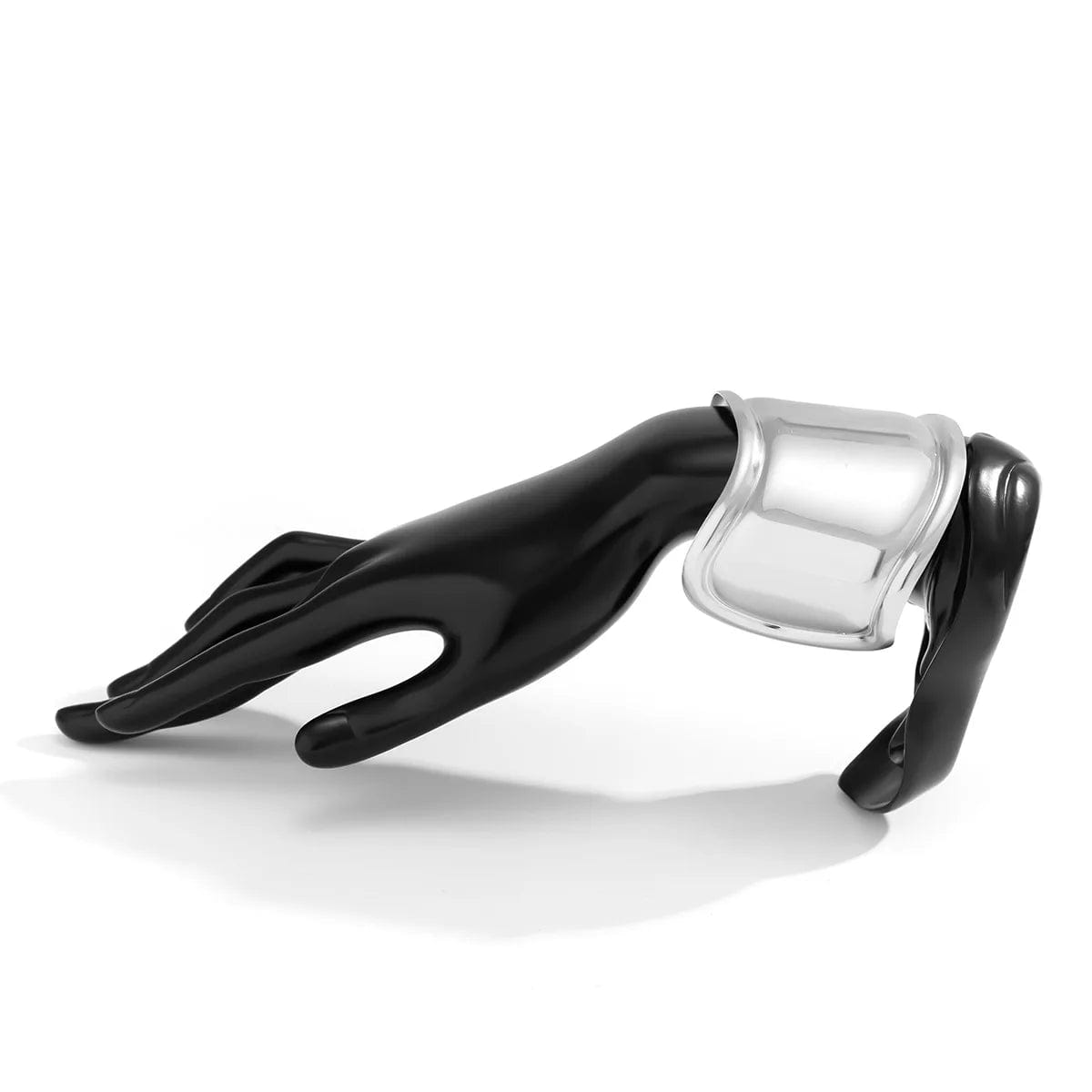 Trendy / 01 White K 1117 New Fashion Irregular Shaped Bracelet Personalized And Exaggerated Open Bangle Bracelet Punk Nightclub Trend Alloy Bracelet