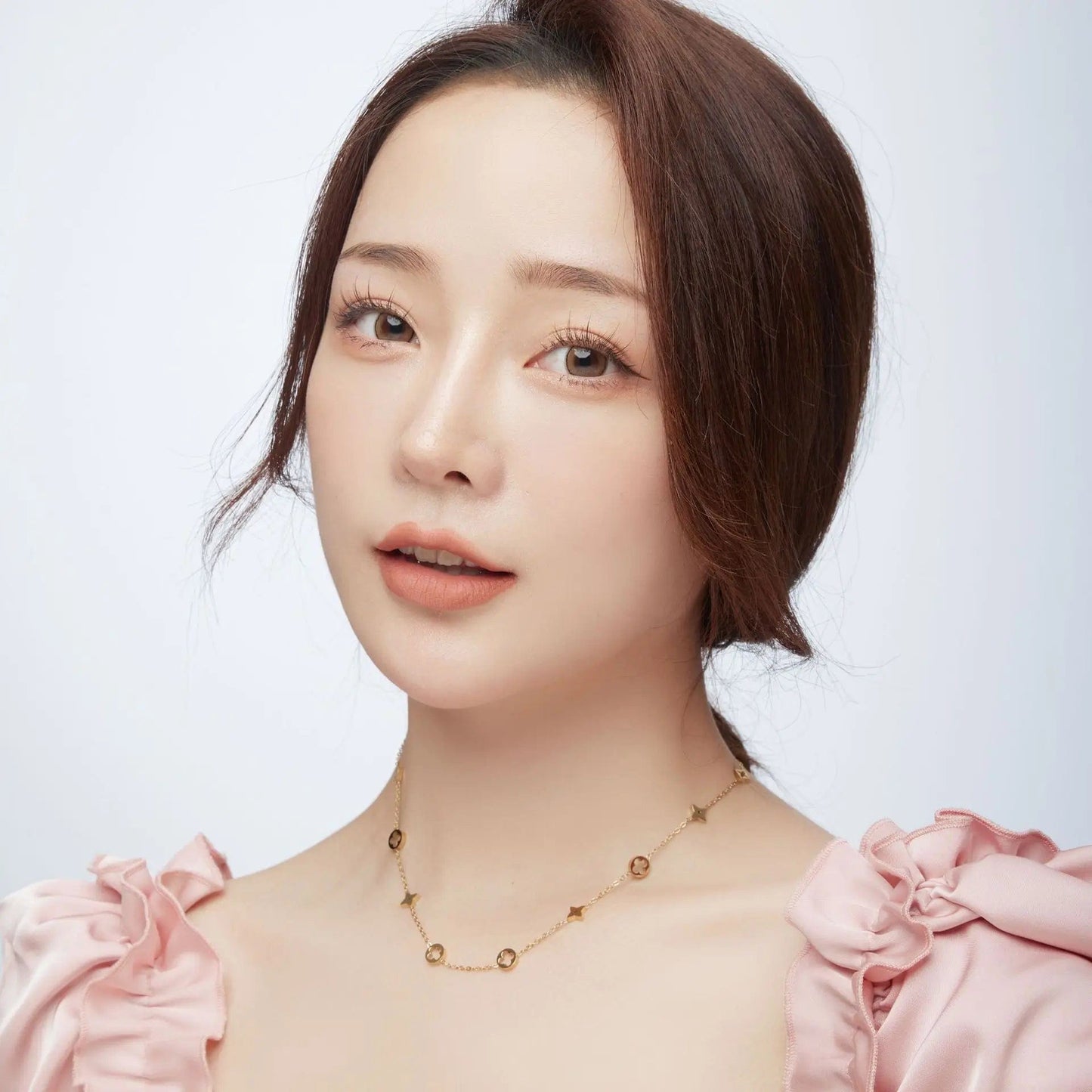 Trendy / 1 Stainless Steel Clover Necklaces Hypoallergenic Jewelry 18K Gold Plated Lucky Four Leaf Clover Necklace for Women