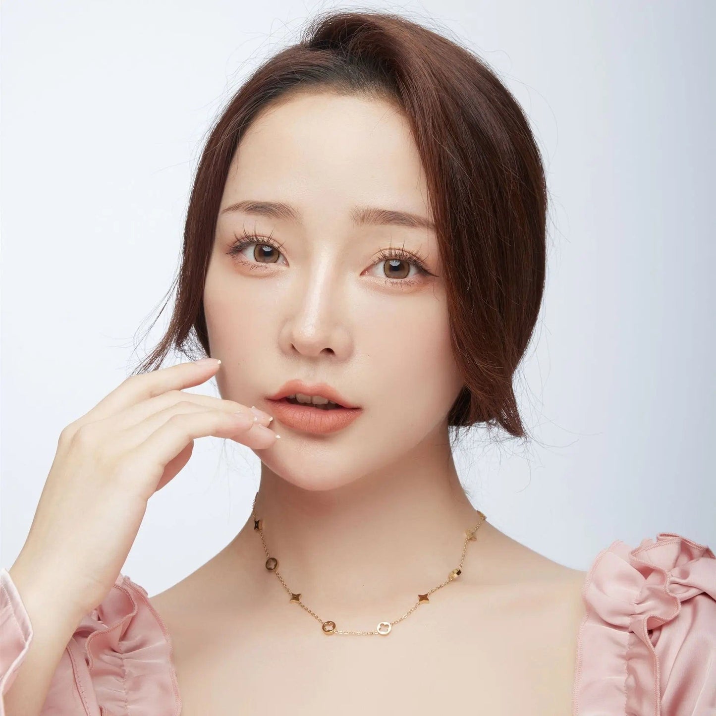 Trendy / 1 Stainless Steel Clover Necklaces Hypoallergenic Jewelry 18K Gold Plated Lucky Four Leaf Clover Necklace for Women