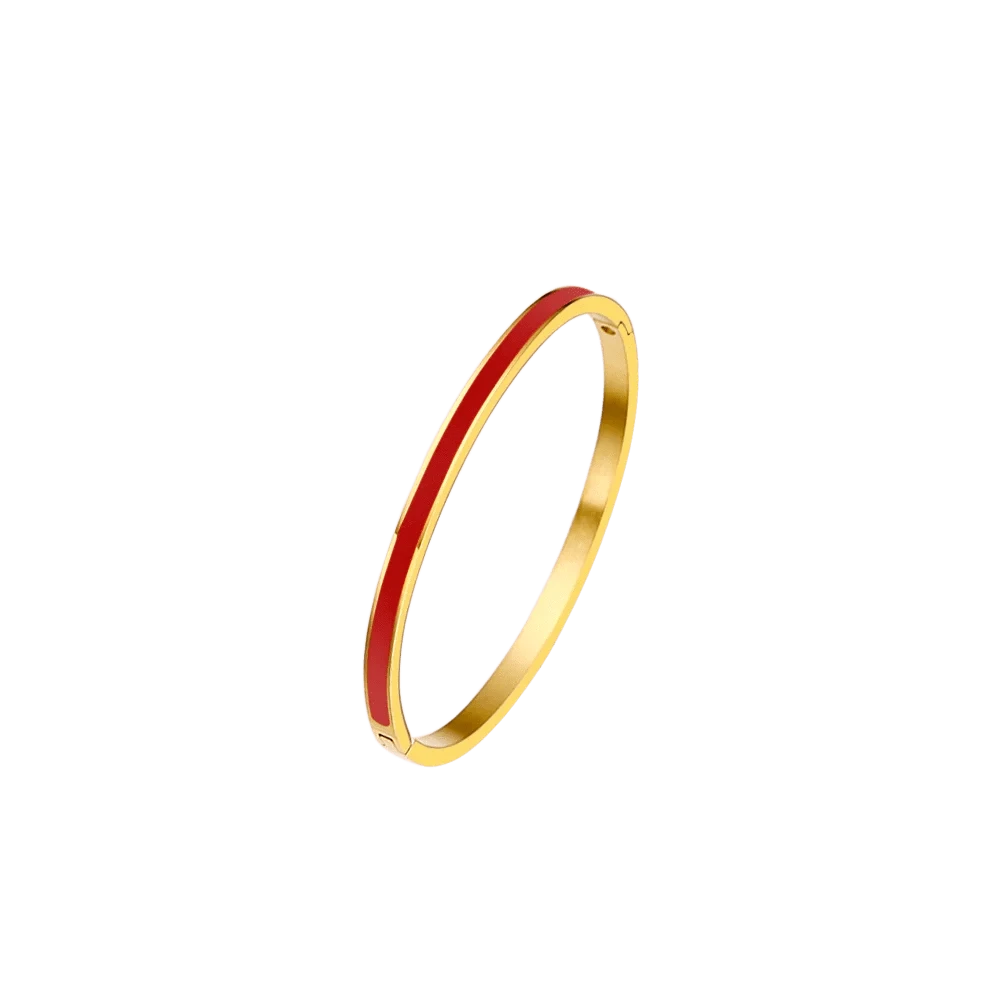 TRENDY / 20cm / Red Xixi New Arrival 18k Gold Accessories Ladies Women Waterproof Jewelry Stainless Steel Jewelry Bracelet Bangles