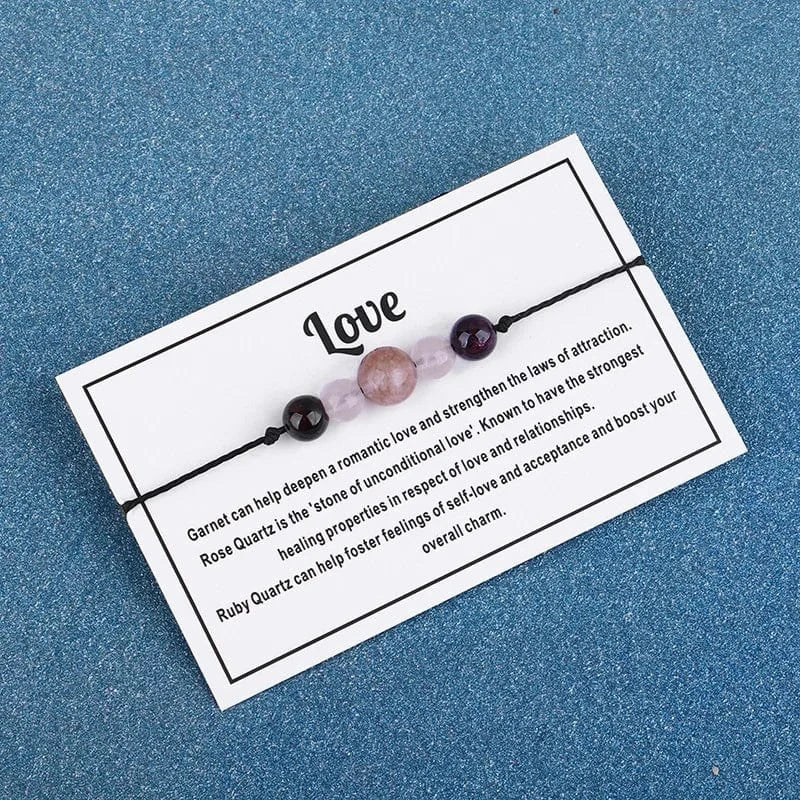 Trendy / 3304 2024 Popular And Minimalist Pink Crystal Beads Bracelets Versatile Waxed Thread For Bracelets  Women's  Adjustable Jewelry