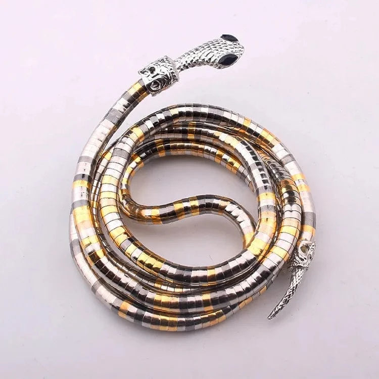 TRENDY / 6X900mm / A Aimgal fashion jewelry alloy plated 18k gold Gothic style  Random snake shaped necklace