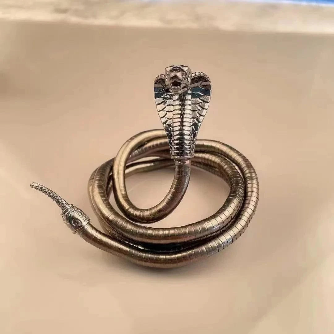 TRENDY / 8X900mm / B Aimgal fashion jewelry alloy plated 18k gold Gothic style  Random snake shaped necklace