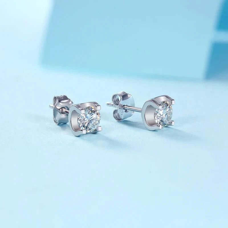TRENDY / As Picture Shown Wholesale Price 18K Gold Vvs D Color 0.5ct S925 Silver Trendy Earrings Women Moissanite Earrings Jewelry