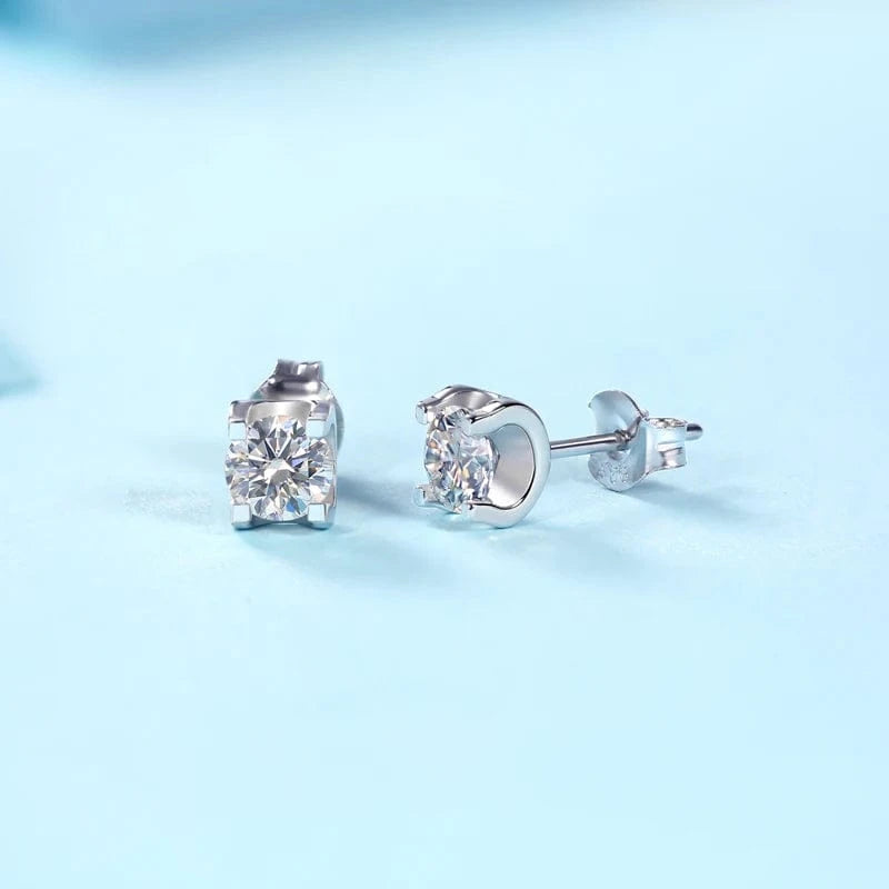 TRENDY / As Picture Shown Wholesale Price 18K Gold Vvs D Color 0.5ct S925 Silver Trendy Earrings Women Moissanite Earrings Jewelry