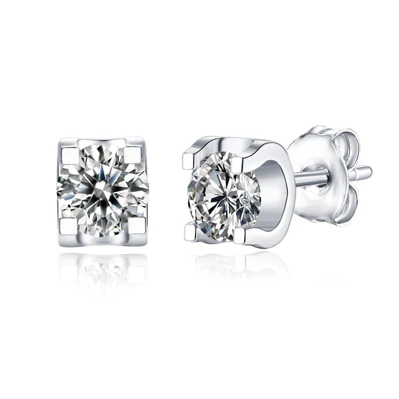TRENDY / As Picture Shown Wholesale Price 18K Gold Vvs D Color 0.5ct S925 Silver Trendy Earrings Women Moissanite Earrings Jewelry