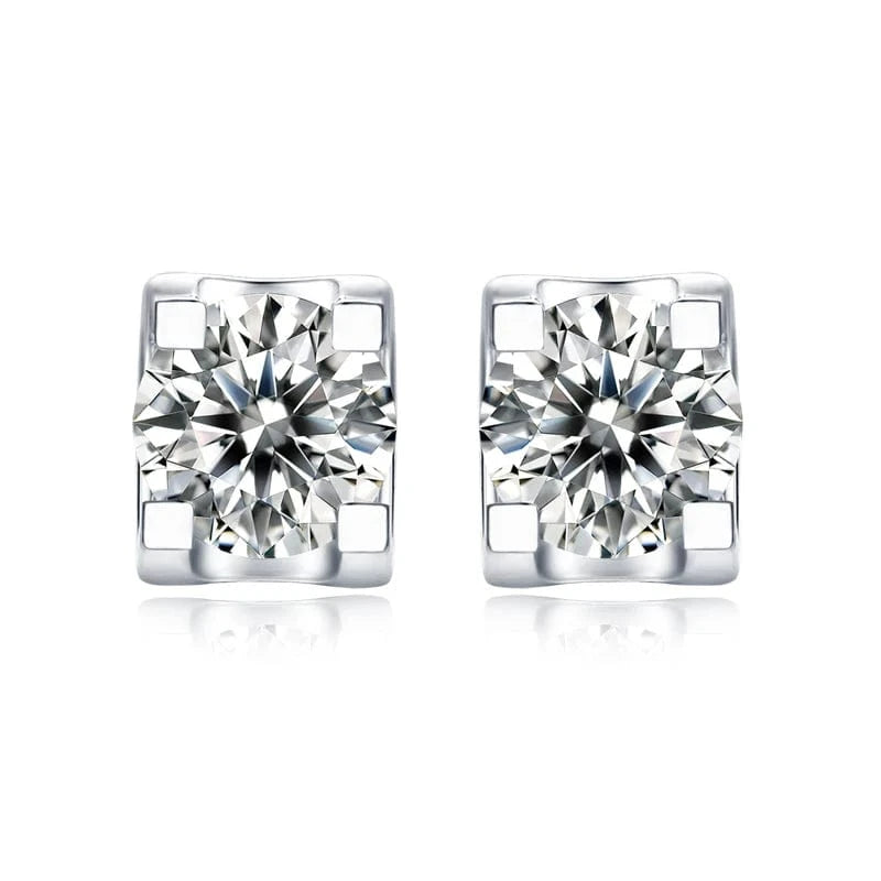 TRENDY / As Picture Shown Wholesale Price 18K Gold Vvs D Color 0.5ct S925 Silver Trendy Earrings Women Moissanite Earrings Jewelry