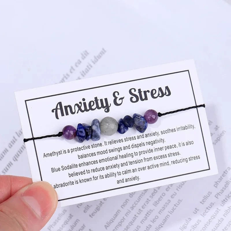Trendy / B gravel style 2024 New Amethyst Sparkling Stone Beads Bracelet  Creative Crystal Bead Bracelet Woven Bracelet Women's Adjustable Jewelry