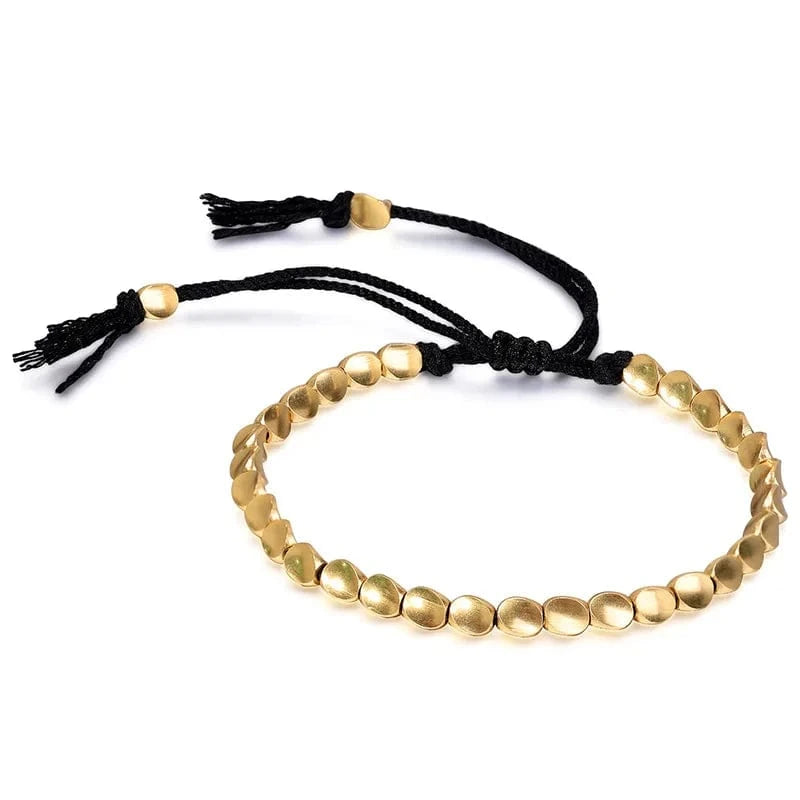 Trendy / Black New Fashion Irregular Copper Bead Bracelet Creative Handmade Tassel Accessories Woven Bracelet Unisex Adjustable Jewelry