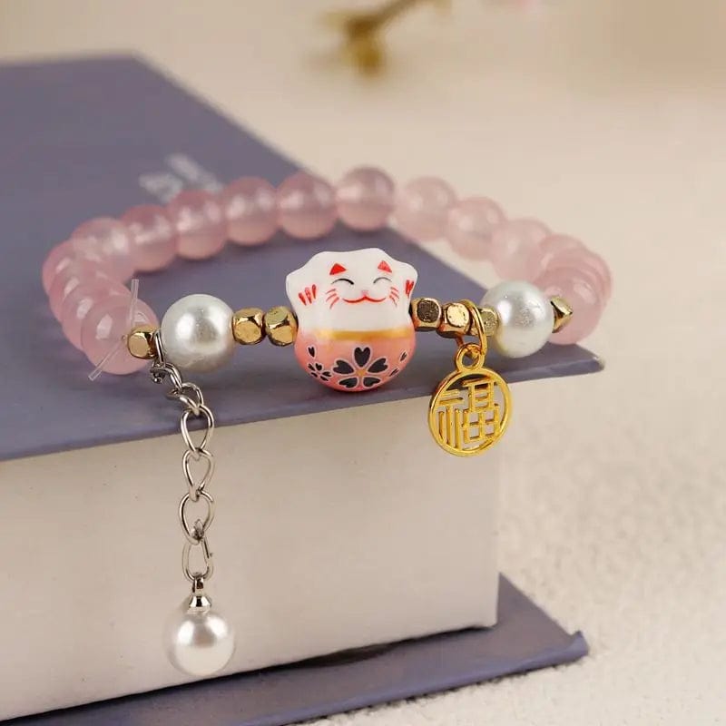 Trendy / Fumao style Newly Popular In 2024 Flower Bracelet Female Forest Student Colored Bracelet Minimalist and Niche Crystal Bracelets