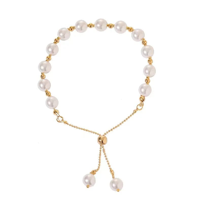 Trendy / Gold New versatile Pearl And Gold Bracelet Instagram Style Niche Design Beads For Bracelets Fashion Adjustable Jewelry