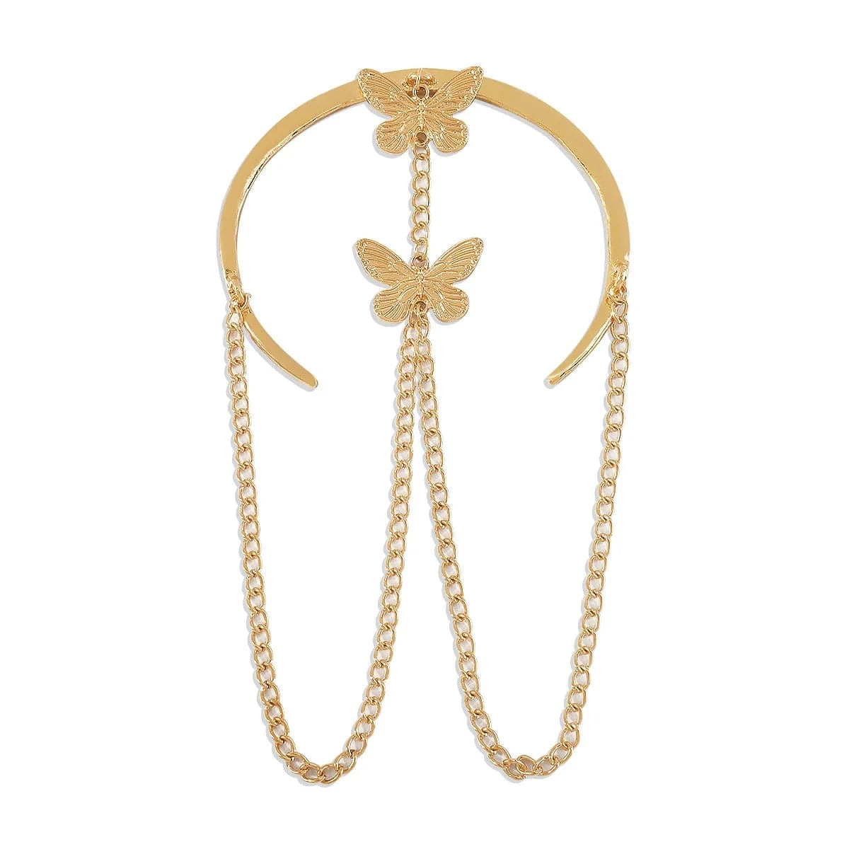 Trendy / Golden Butterfly Creative Retro Diamond Bracelet Women New Styles For 2024 Upper Arm Cuff Bracelet Armband Individual Alloy Bracelet