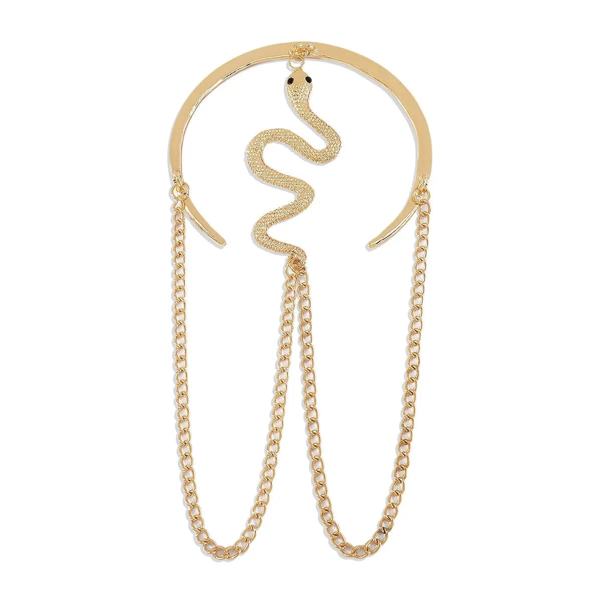 Trendy / Golden Snake Creative Retro Diamond Bracelet Women New Styles For 2024 Upper Arm Cuff Bracelet Armband Individual Alloy Bracelet