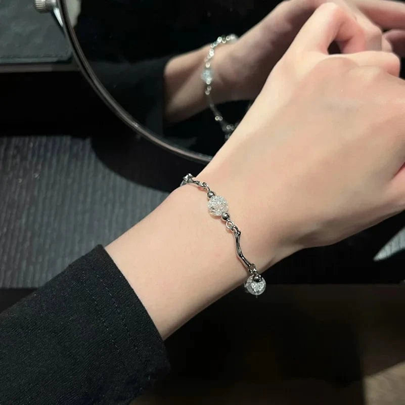 Trendy / Ice Cracking Bead Bracelet 2024 New Instagram Design Rainbow Jewelry Charms Stylish And Fashionable Bracelet Beads Versatile Smile Face Bracelet