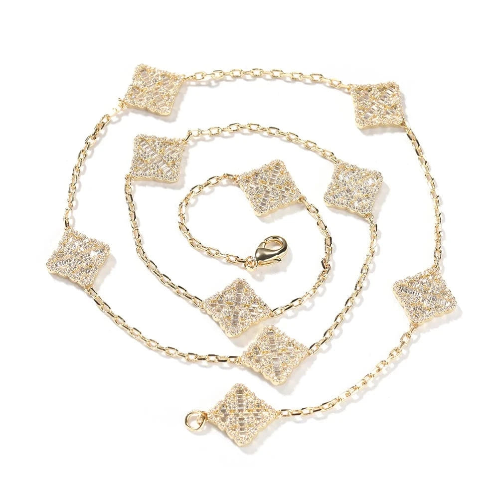Trendy Jewelry For Women Adjustable Necklace Classic Style Fashion Jewelry Necklace Zircon Diamond Hip Hop Jewelry