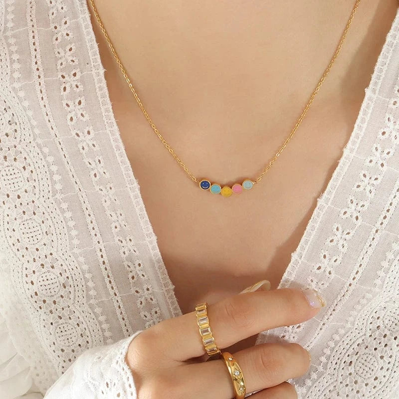 TRENDY / P1351- Gold necklace -40+5cm Factory customized smiley face necklace hip hop necklace popular jewelry for girls