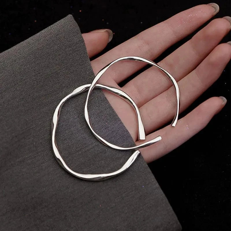 Trendy / SZ017 Mobius Bracelet Minimalist Style Circle Bracelet  Unique Silver Women's Bracelets High Grade Feeling Friend Open Bangle Bracelet