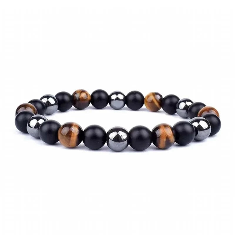 Trendy / Yellow Tiger Eye+Matte Stone The Latest Popular In 2024 Black Diamond Bracelet And Exquisite Beads For Bracelets Versatile Magnetic Couple Bracelet