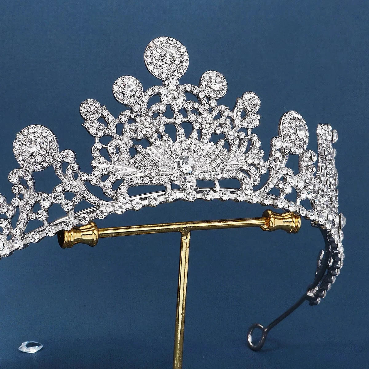 TS-J3054S Drop shipping Sparkle  New Styles Wedding Bridal Rhinestone Crystal Silver Crown Tiaras for Queens Corona for bride