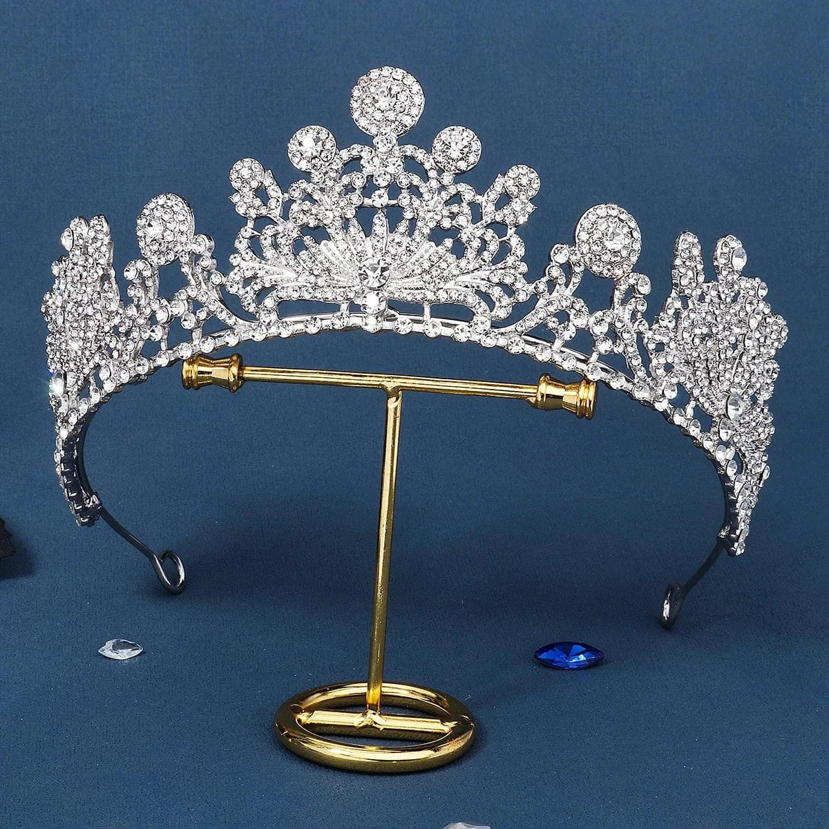 TS-J3054S Drop shipping Sparkle  New Styles Wedding Bridal Rhinestone Crystal Silver Crown Tiaras for Queens Corona for bride