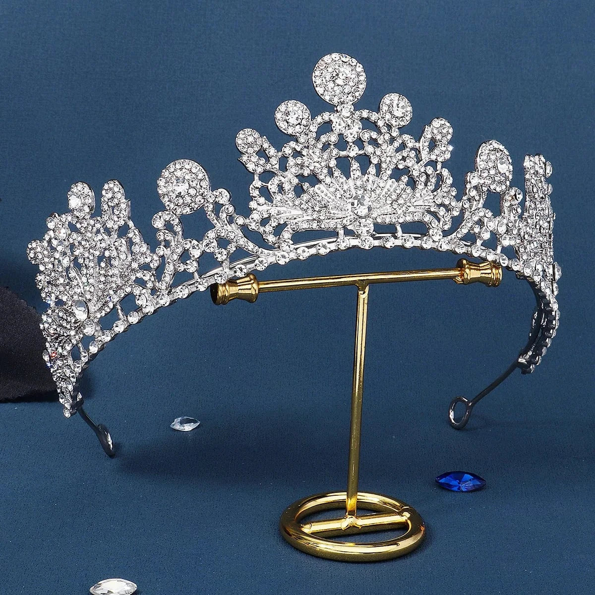 TS-J3054S Drop shipping Sparkle  New Styles Wedding Bridal Rhinestone Crystal Silver Crown Tiaras for Queens Corona for bride