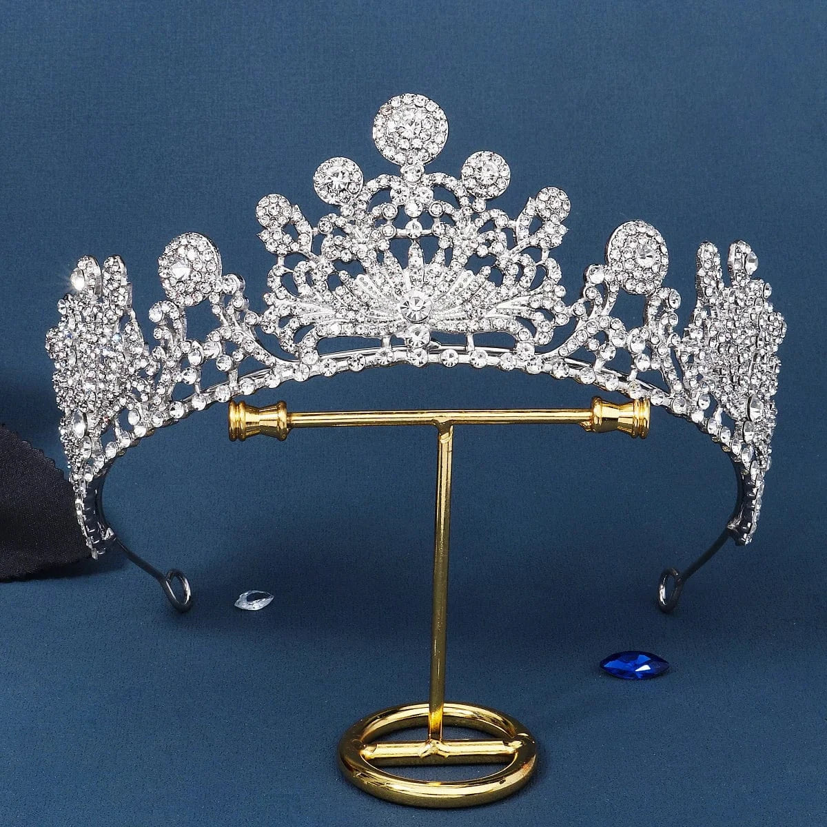 TS-J3054S Drop shipping Sparkle  New Styles Wedding Bridal Rhinestone Crystal Silver Crown Tiaras for Queens Corona for bride