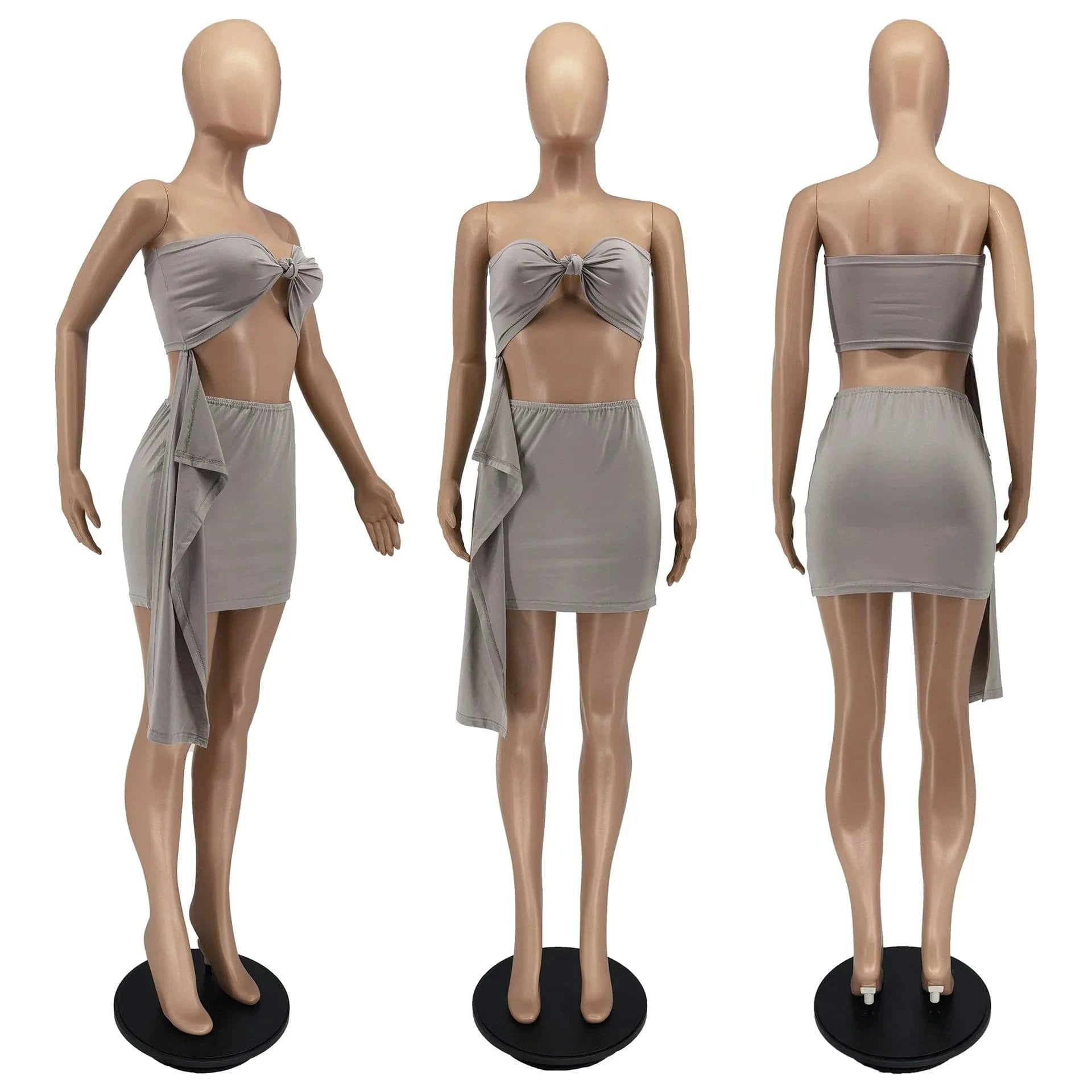 Tube Top Summer Short Set Hollow out Women Sets Solid Two piece Shorts Set Crop Top Women Summer Clothes