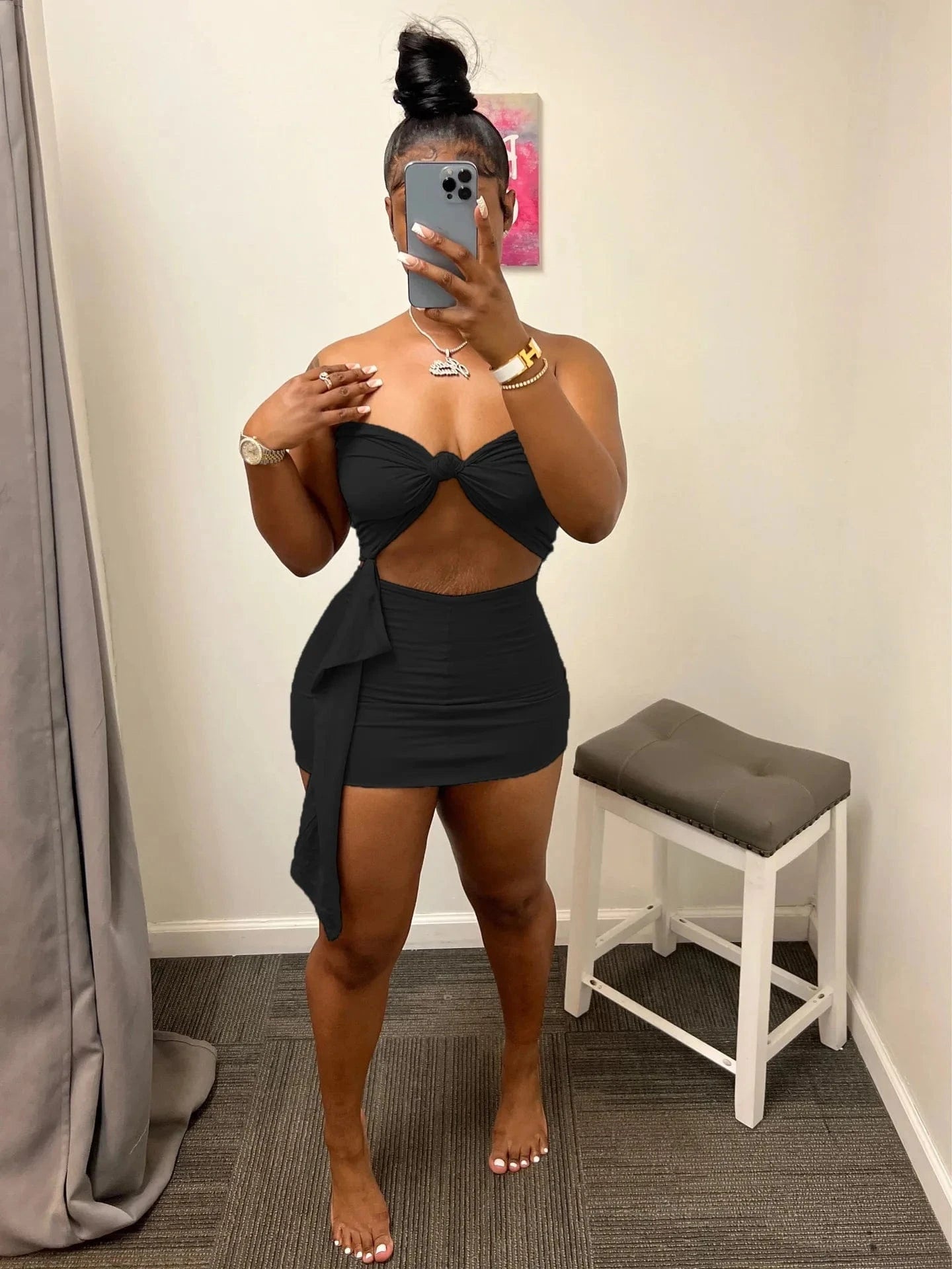 Tube Top Summer Short Set Hollow out Women Sets Solid Two piece Shorts Set Crop Top Women Summer Clothes