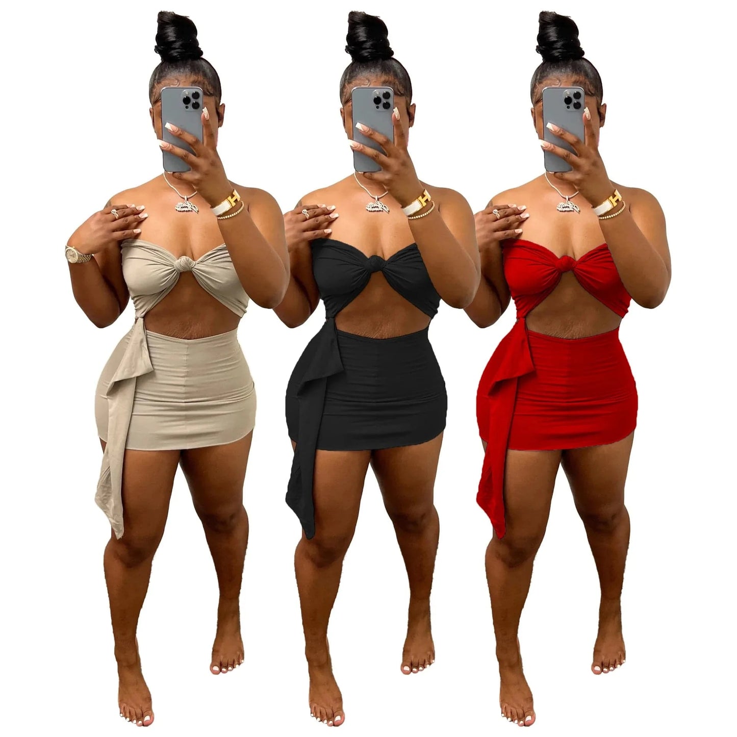 Tube Top Summer Short Set Hollow out Women Sets Solid Two piece Shorts Set Crop Top Women Summer Clothes
