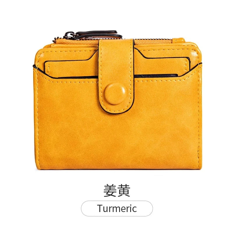 Turmeric MIYIN 2024 New wallets for women fashionable Short ladies purse Retro Removable card slot coin purse carteras wallet women