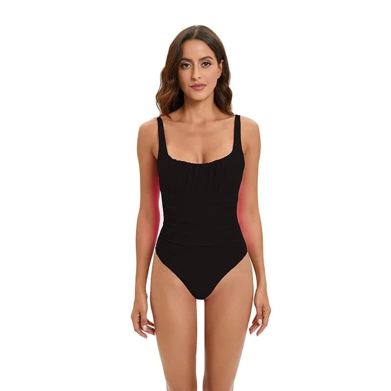 TW 2024 new design custom logo bathing suit classic tummy control plus size swimsuit one piece swimwear for fat women