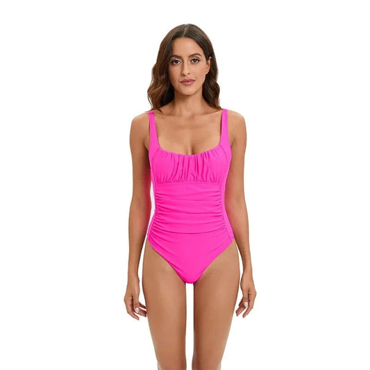 TW 2024 new design custom logo bathing suit classic tummy control plus size swimsuit one piece swimwear for fat women