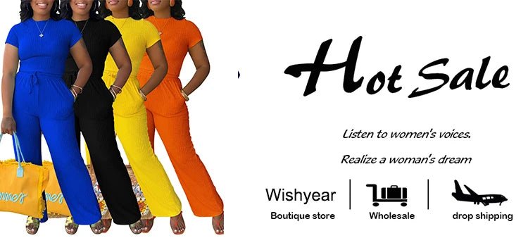 Two Piece Set Sleeveless O Neck Crop Top With Wide Leg Pants Streetwear Style Casual Autumn - SN Wigs & More