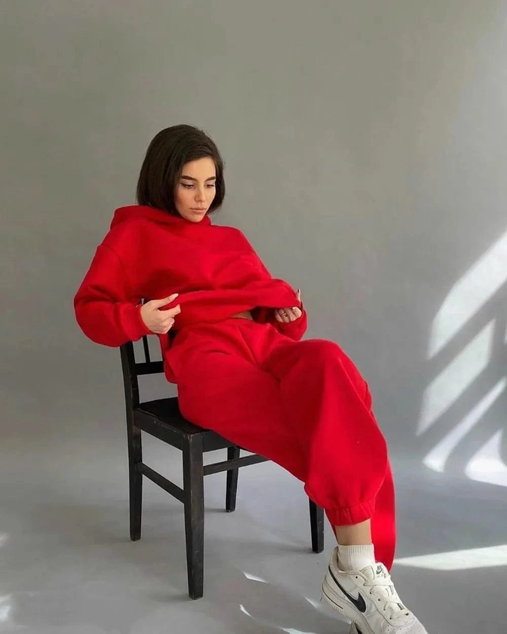 Two Pieces Sets Women Outfits Autumn Winter Long Sleeve Tracksuit Ladies Sportswear Top + Pants Jogging Suits Women's New 2024