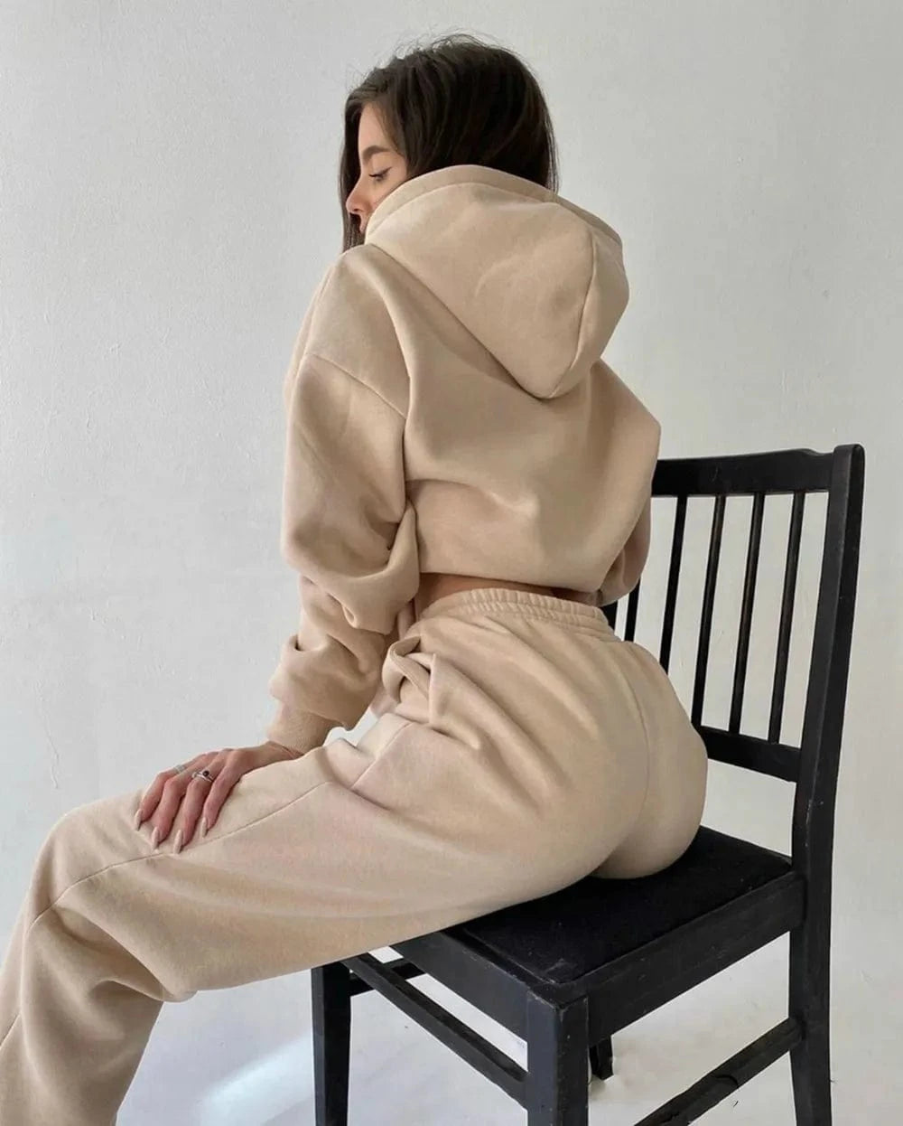 Two Pieces Sets Women Outfits Autumn Winter Long Sleeve Tracksuit Ladies Sportswear Top + Pants Jogging Suits Women's New 2024