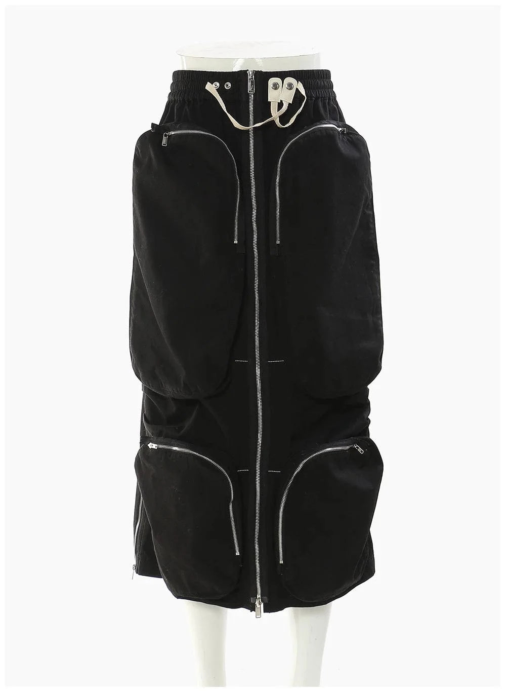 TWOTWINSTYLE Womens Skirts High Waist Patchwork Pockets Midi Skirts For Women Clothes 2024