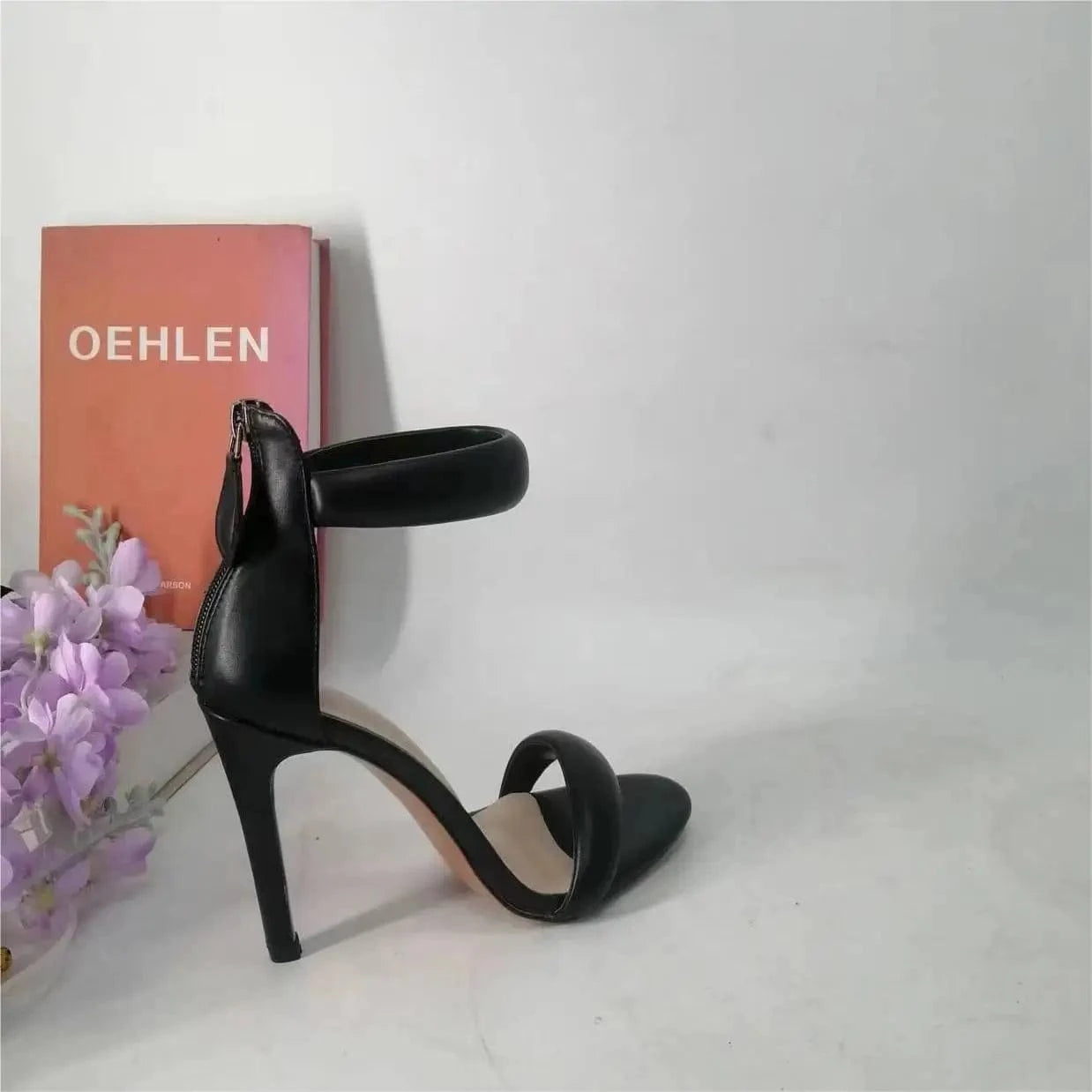 Ubililia Summer Ankle Strappy Thin Mujer Custom Design one strap High Quality Sandalias Pumps Elegant Women Heeled Sandals