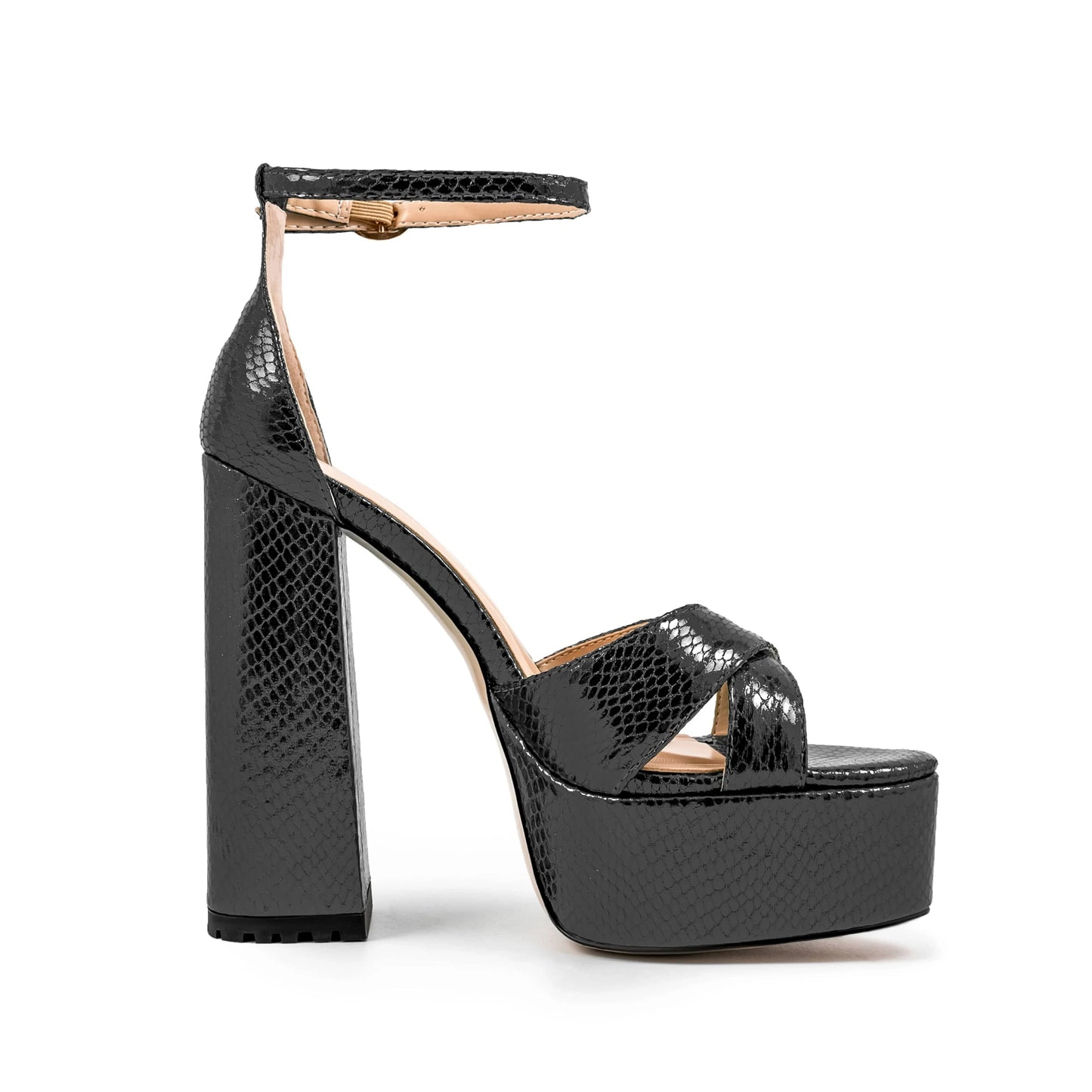 Ubililia Women Sandals Peep Toe Heels Party Shoes Female Large Size 14CM high Heels Fashion Summer Shoes platform heels sandals