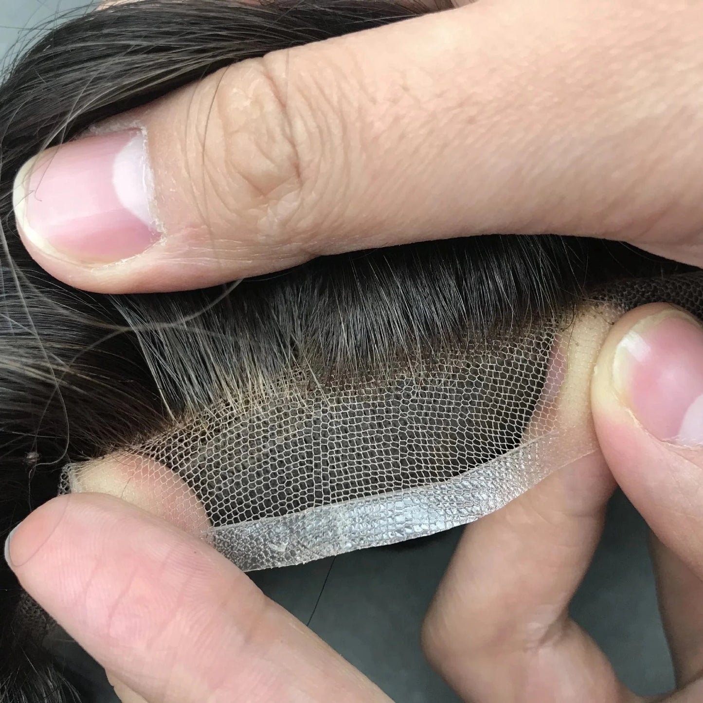 Ultra Thin Skin 0810mm Toupees 8x10 Natural Men's Toupee Hair Replacement System Wholesale Man's Wig