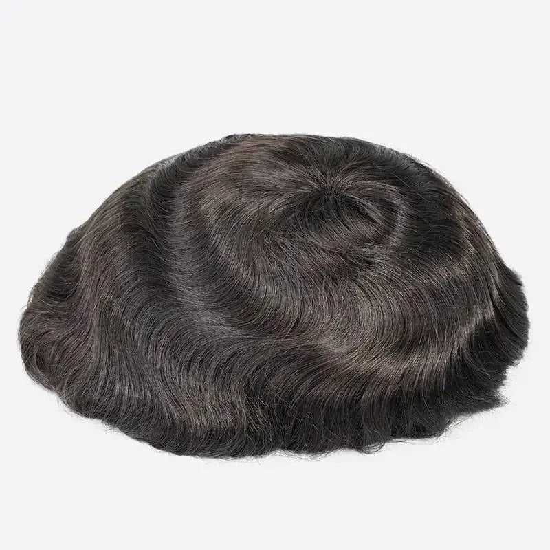 Ultra Thin Skin 0810mm Toupees 8x10 Natural Men's Toupee Hair Replacement System Wholesale Man's Wig